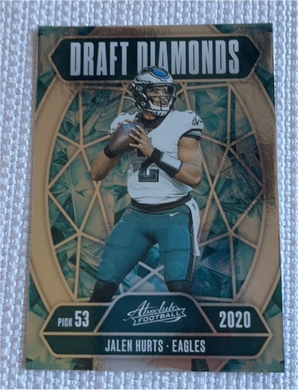 2020 Panini Absolute Draft Diamonds #DD-JHS Jalen Hurts — front