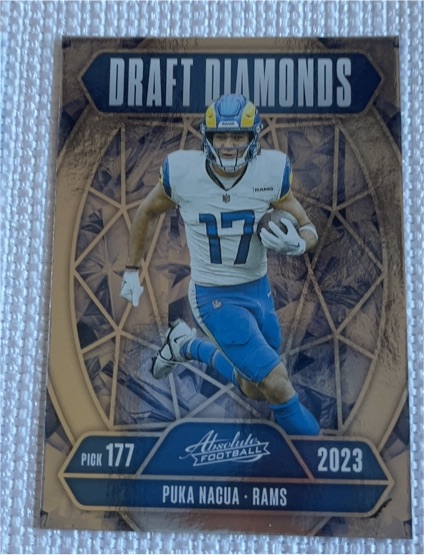 2025 Panini Absolute Draft Diamonds #DD-PNA Puka Nacua — front
