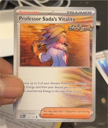 2023 Pokémon Prismatic Evolutions #120 Professor Sada's Vitality — front