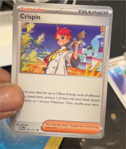 2023 Pokémon Scarlet & Violet Prismatic Evolutions #105 Crispin — front