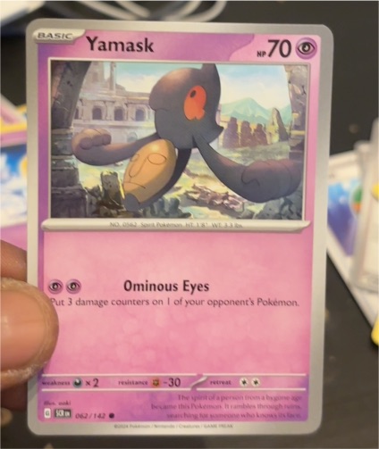 2024 Pokémon TCG Stellar Crown #62 Yamask — front