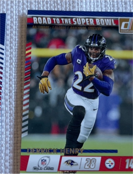 2025 Donruss #2 Derrick Henry Road to the Super Bowl — front