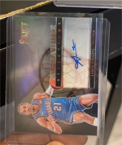 2024-25 Panini Select Signature Selections #SS-AWG Aaron Wiggins — front