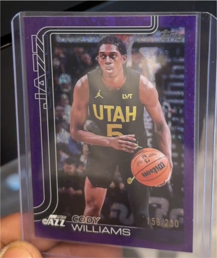 2025-26 Topps Basketball #130 Cody Williams — front