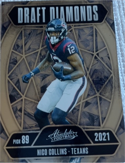 2025 Panini Absolute Draft Diamonds #DD-NCS Nico Collins — front