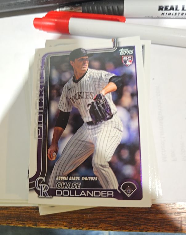 2025 Topps Update Series #US259 Chase Dollander Rookie Debut — front