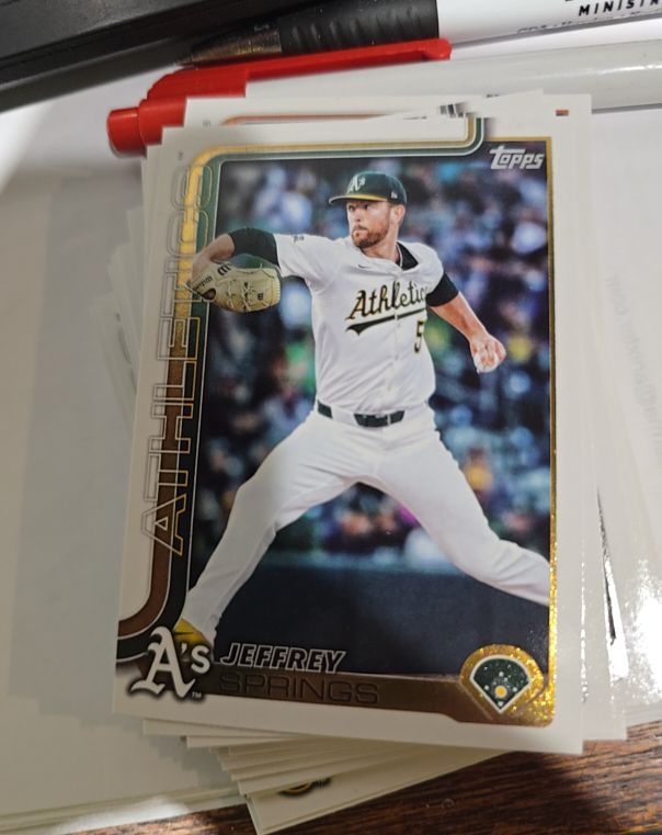 2025 Topps Update #US283 Jeffrey Springs — front