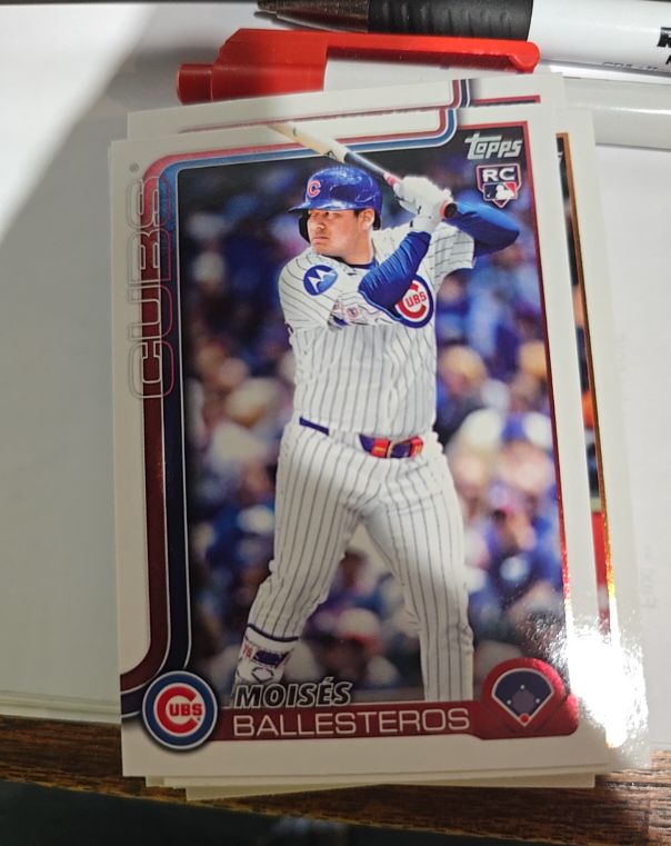 2025 Topps Update #US262 Moisés Ballesteros Rookie Chicago Cubs — front