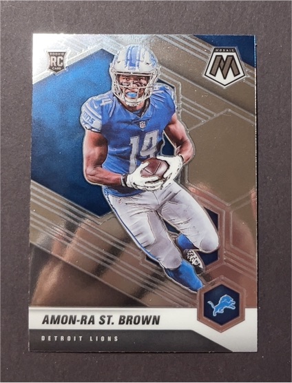 2021 Panini Mosaic #328 Amon-Ra St. Brown — front