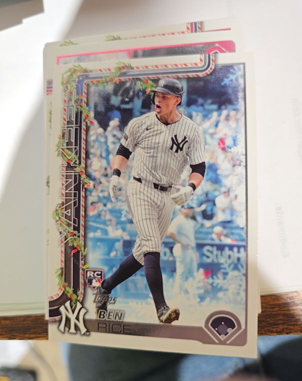 2025 Topps Holiday #H8 Ben Rice — front