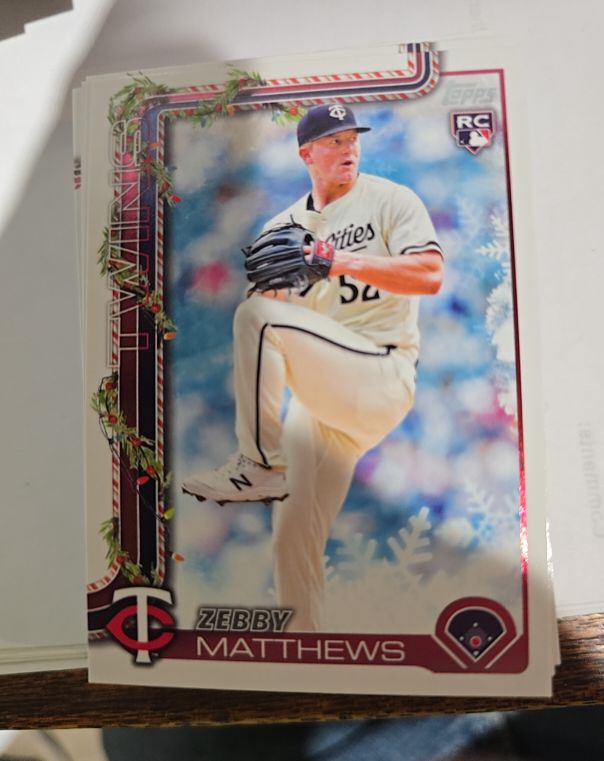2025 Topps Holiday #H68 Zebby Matthews — front