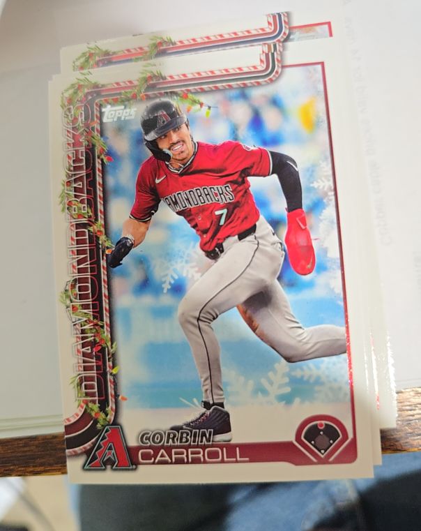 2025 Topps Holiday #H158 Corbin Carroll — front