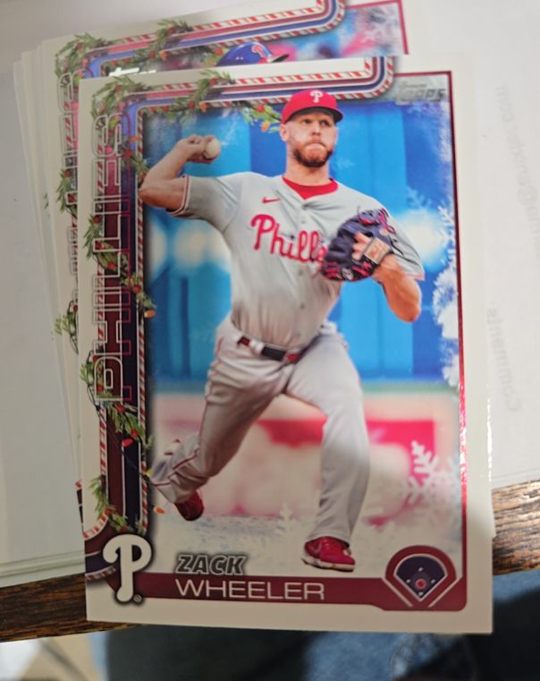 2025 Topps Holiday #H179 Zack Wheeler — front