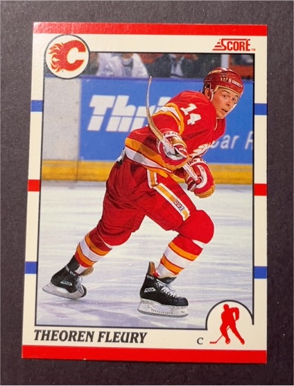 1990-91 Score #226 Theoren Fleury — front