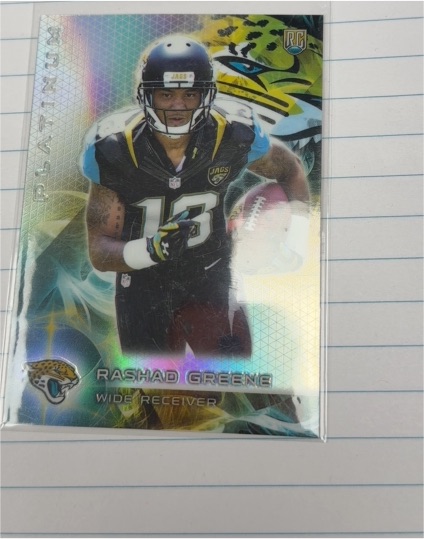 2015 Topps Platinum #109 Rashad Greene — front