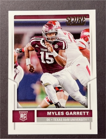 2017 Score #337 Myles Garrett — front