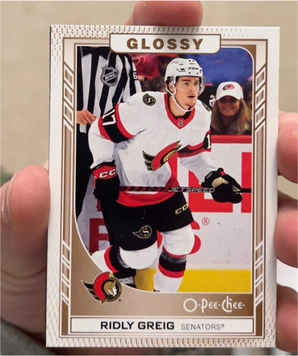 2023-24 Upper Deck Series 1 O-Pee-Chee Glossy #R-4 Ridly Greig — front
