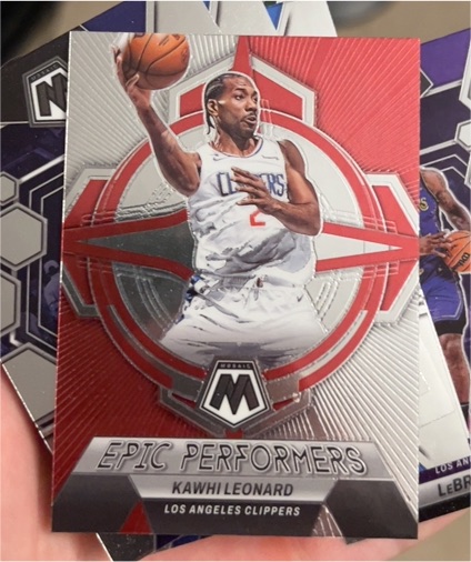 2022-23 Panini Mosaic #18 Kawhi Leonard Epic Performers — front