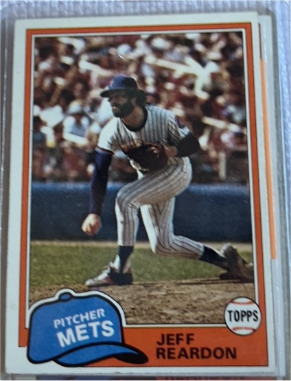 1981 Topps #456 Jeff Reardon — front
