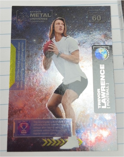 2021 SkyBox Metal Universe Champions #60 Trevor Lawrence — front