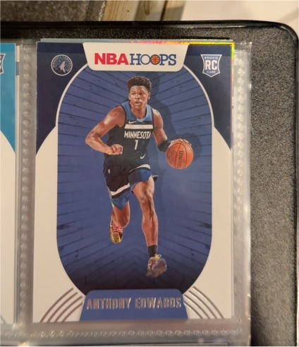 2020-21 Panini NBA Hoops #216 Anthony Edwards — front