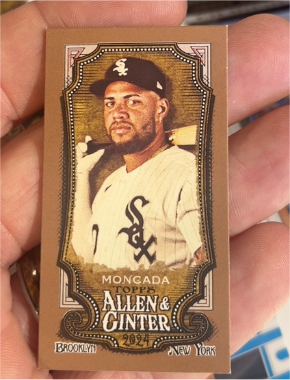 2024 Topps Allen & Ginter #61 Yoan Moncada Mini — front