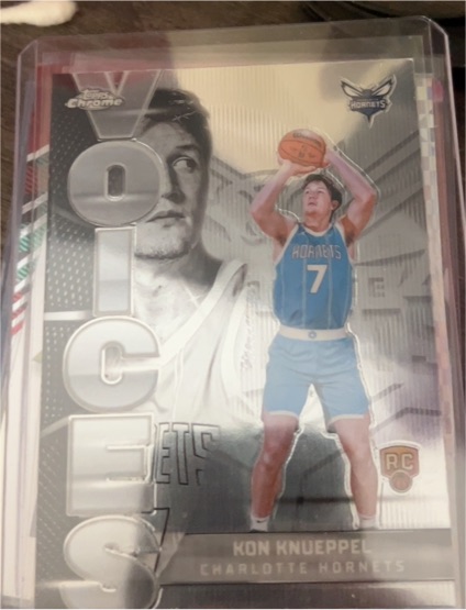2025-26 Topps Chrome #VS-9 Kon Knueppel Voices Rookie — front