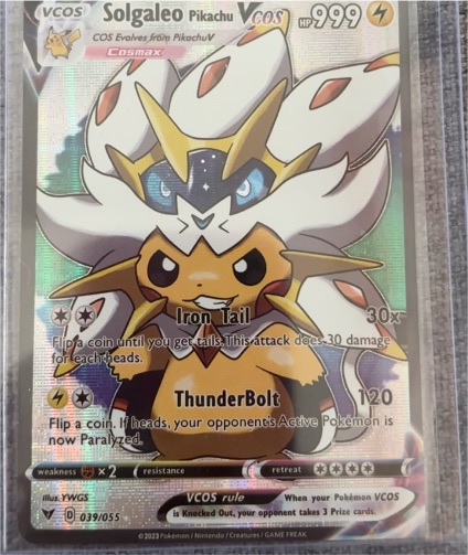 2023 VCOS #039 Solgaleo Pikachu — front