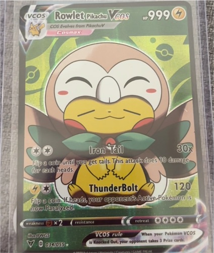 2024 VCOS #034 Rowlet Pikachu — front