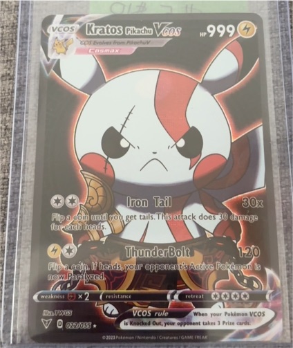 2023 VCOS #022 Kratos Pikachu — front