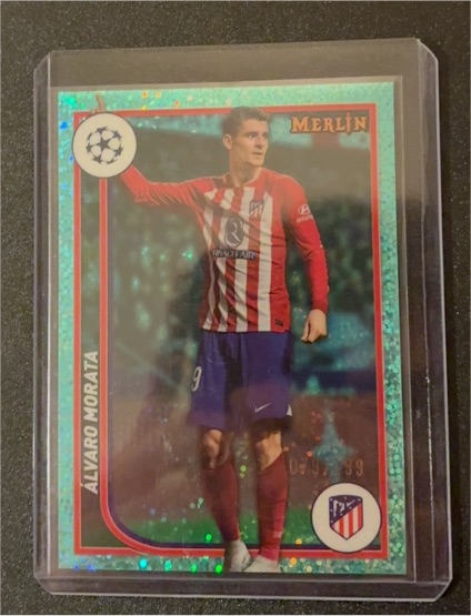 2023-24 Topps Merlin UEFA #18 Alvaro Morata — front
