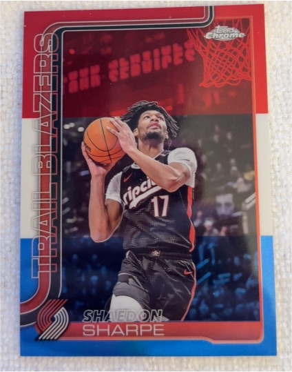 2025-26 Topps Chrome #150 Shaedon Sharpe — front
