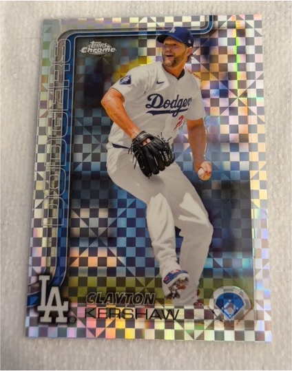 2025 Topps Chrome #88 Clayton Kershaw — front