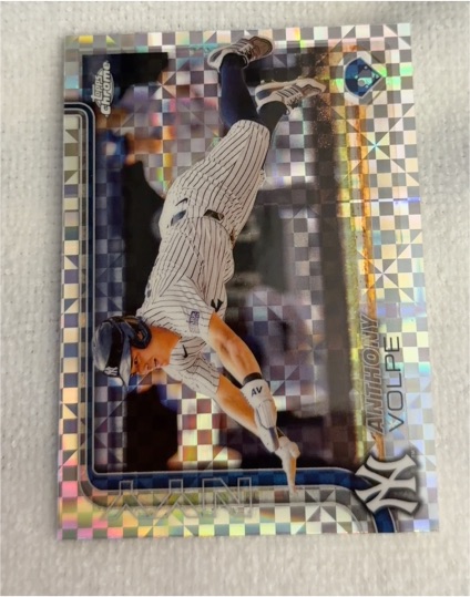 2025 Topps Chrome #162 Anthony Volpe — front