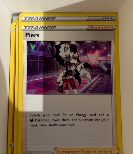 2020 Pokémon Sword & Shield Darkness Ablaze #165 Piers — front