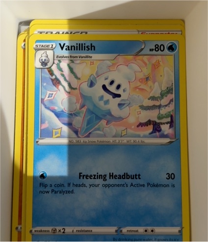 2020 Pokémon Darkness Ablaze #46 Vanillish — front