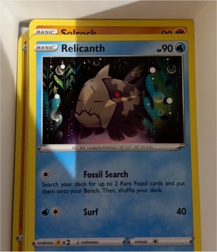 2020 Pokémon Darkness Ablaze #40 Relicanth — front