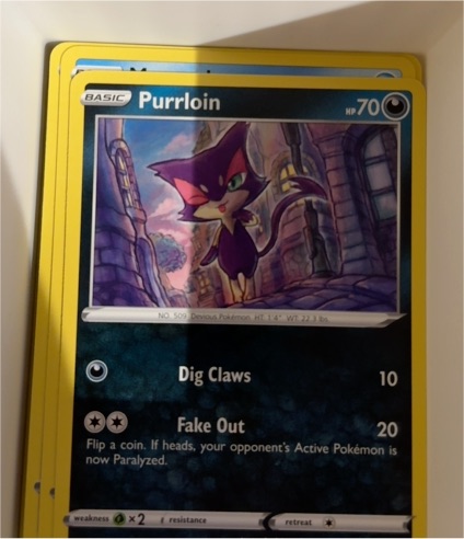 2020 Pokémon Champion's Path #039 Purrloin — front