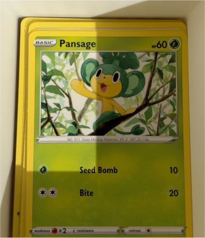 2020 Pokémon Darkness Ablaze #006 Pansage — front