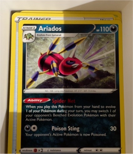 2020 Pokémon Darkness Ablaze #103 Ariados — front