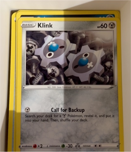 2020 Pokémon Darkness Ablaze #125 Klink — front