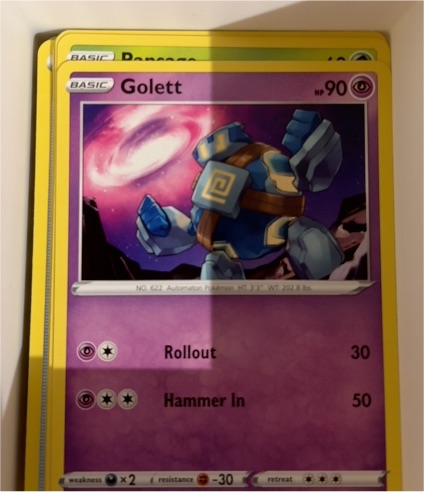 2020 Pokémon Sword & Shield Darkness Ablaze #076 Golett — front
