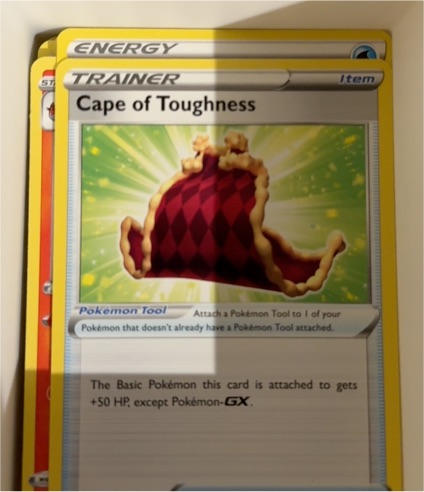2020 Pokémon Darkness Ablaze #160 Cape of Toughness — front