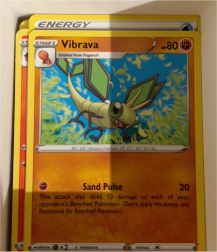 2020 Pokemon Darkness Ablaze #90 Vibrava — front