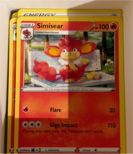 2020 Pokémon Darkness Ablaze #027 Simisear — front