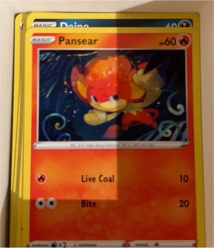2020 Pokemon TCG Darkness Ablaze #026 Pansear — front