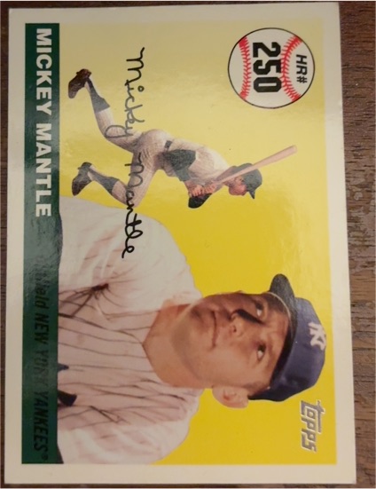 2007 Topps #250 Mickey Mantle Home Run History — front