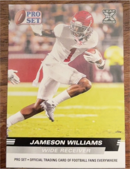 2022 Pro Set Draft #PS-08 Jameson Williams — front