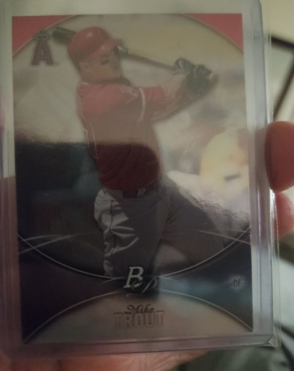 2016 Bowman Platinum #1 Mike Trout — front