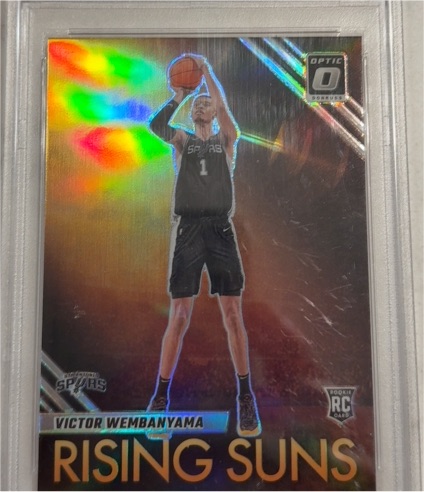 2023-24 Donruss Optic #11 Victor Wembanyama Rising Suns Rookie — front